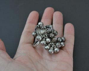 Rajasthani Silver Ring with Bells