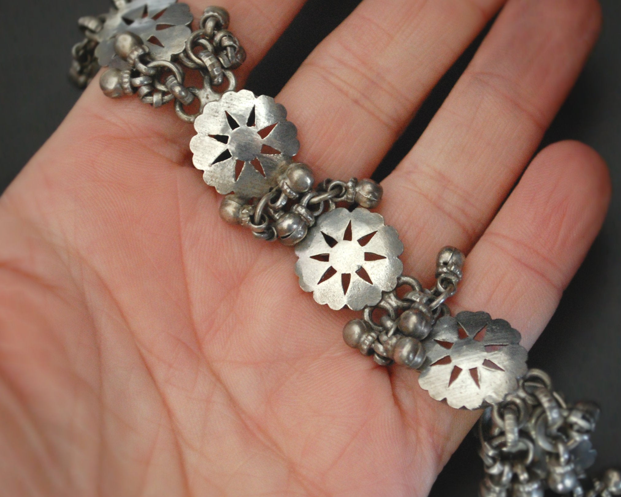 Rajasthani Silver Bracelet with Bells