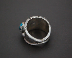 Zuni Turquoise Band Ring - Size 6.5