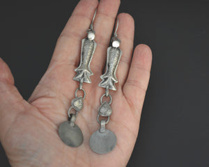 Long Afghani Fish Dangle Earrings