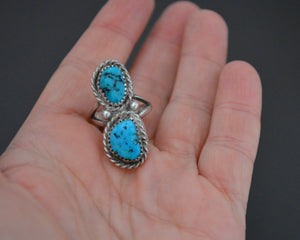 Native American Navajo Turquoise Nugget Ring - Size 5