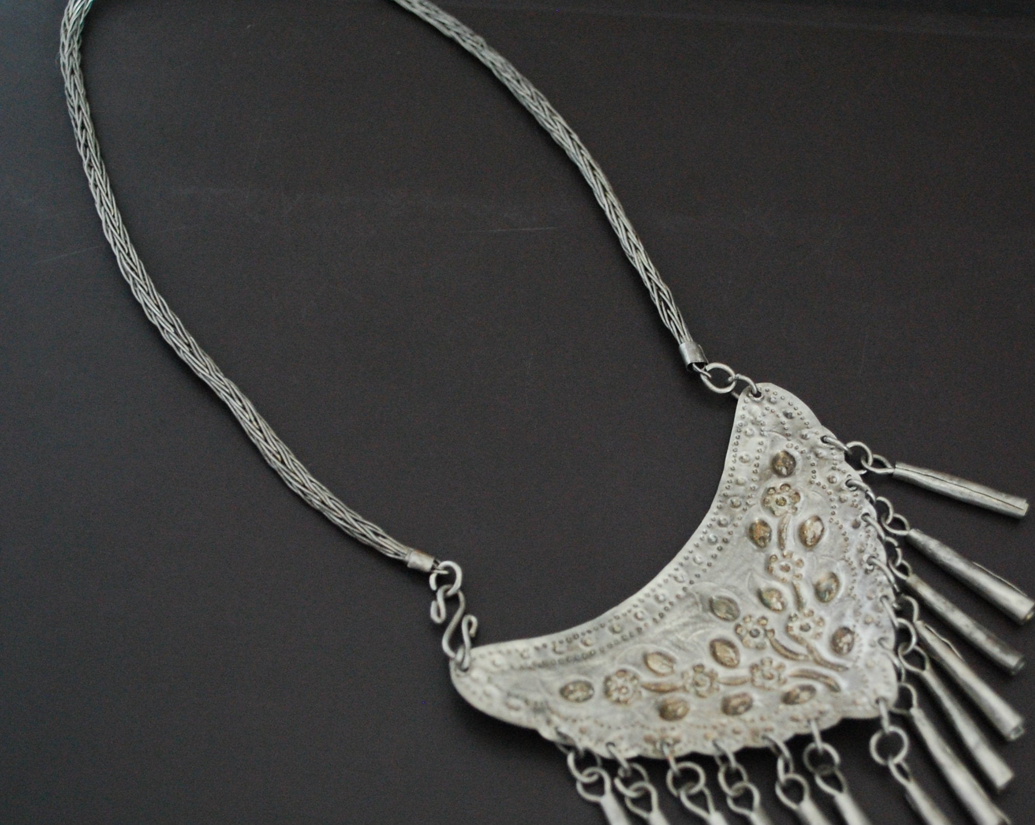 Hill Tribe Northern Vietnam Repoussee Necklace - Choker Length