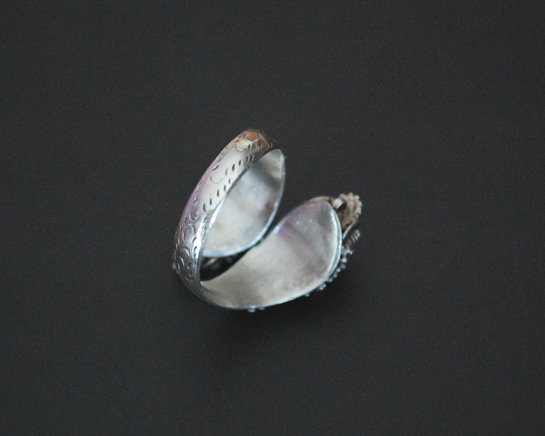 Double Dragon Garnet Ring from Bali - Size 7 / Adjustable
