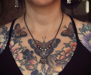 Rajasthani Silver Lotus Necklace
