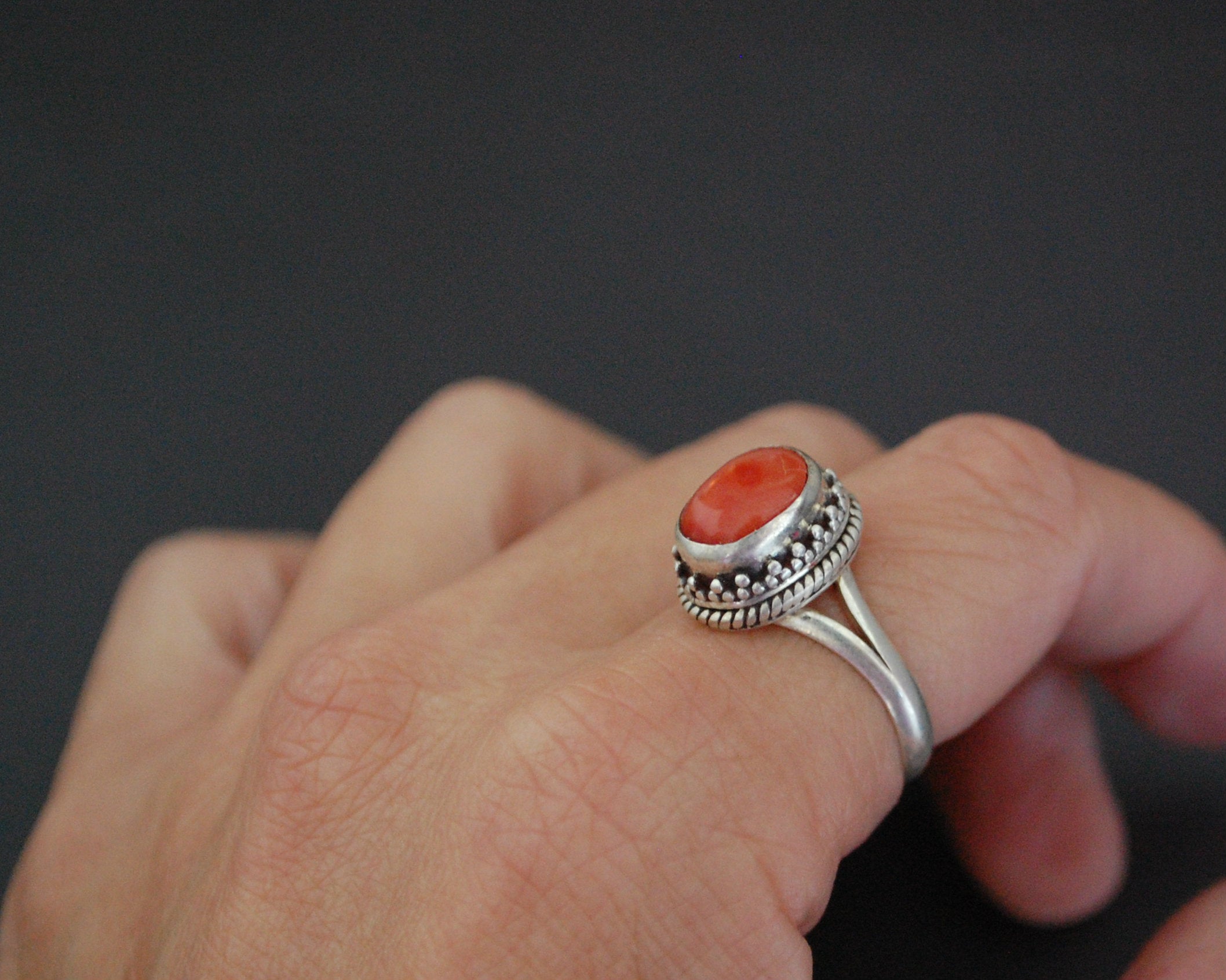 Vintage Nepali Ring - Size 7 / Adjustable