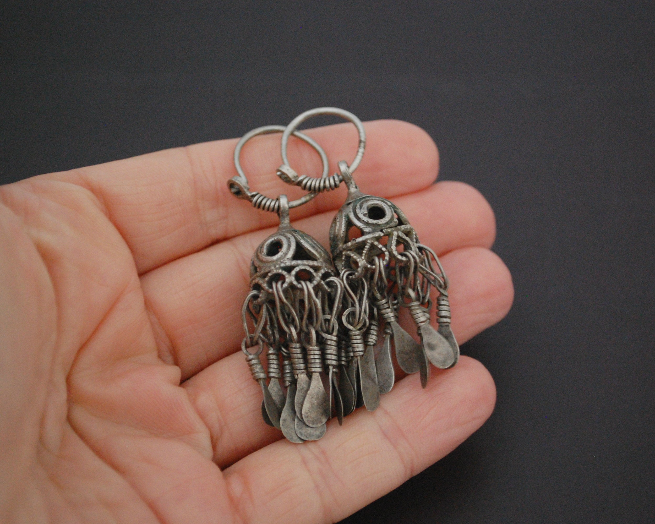 Old Afghani Tassel Earrings
