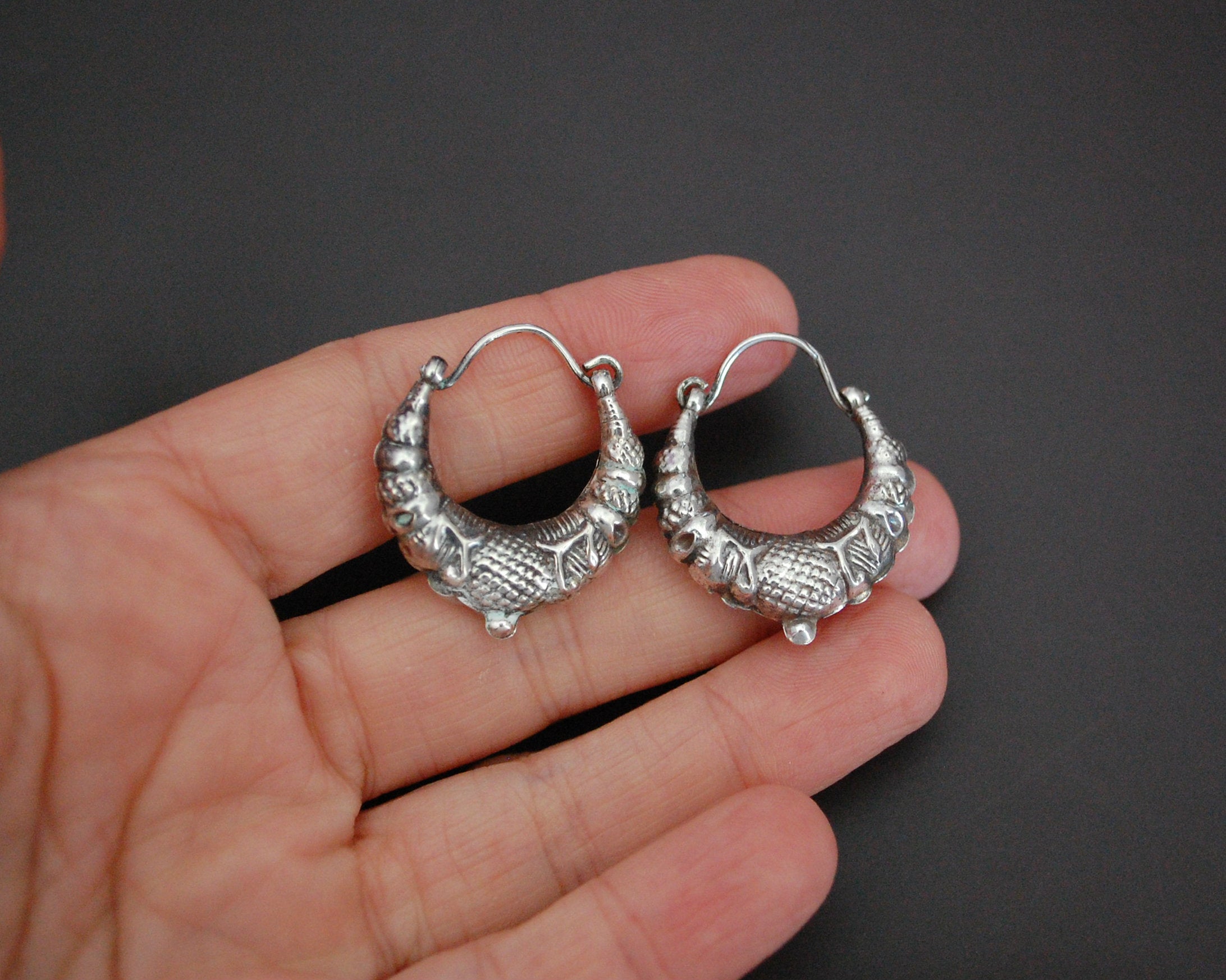 Nepali Hoop Earrings - SMALL / MEDIUM