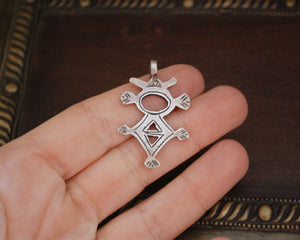 Small Tuareg Silver Cross Pendant