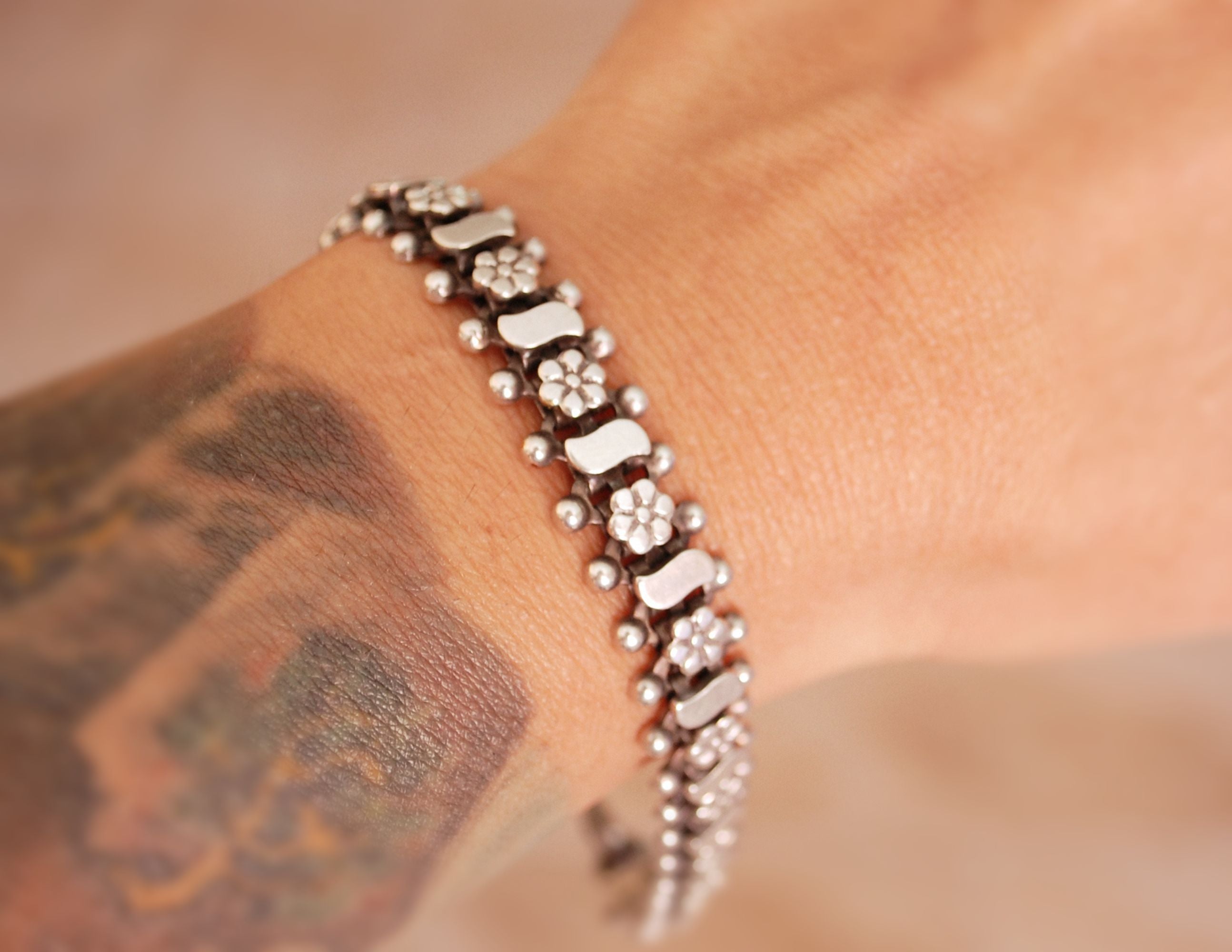 Rajasthani Silver Bracelet