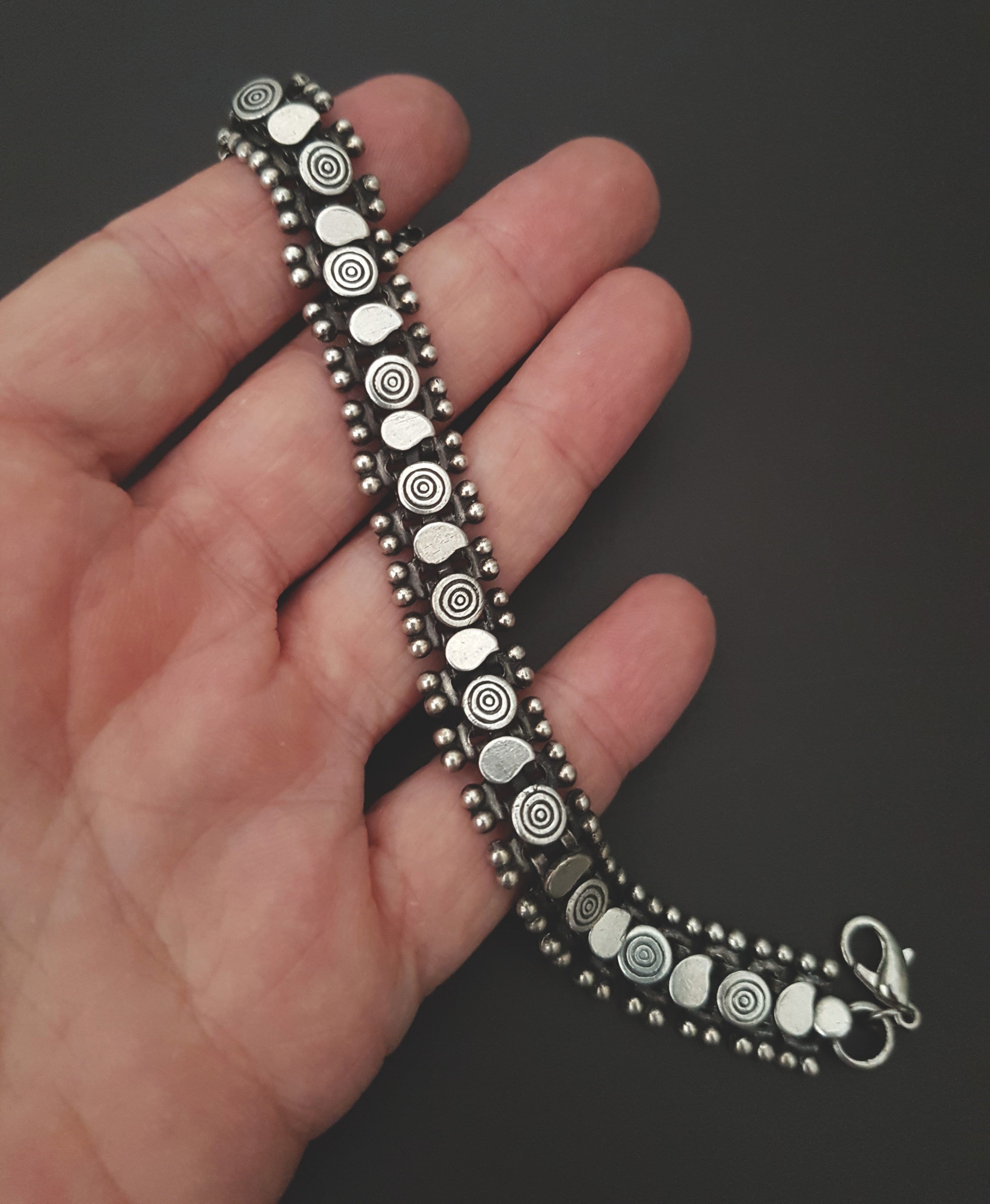 Rajasthani Sterling Silver Link Bracelet