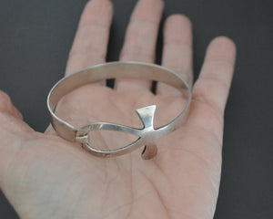 Reserved for B. - Egyptian Ankh Silver Bracelet