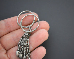 Afghani Hoop Earrings with Tassels