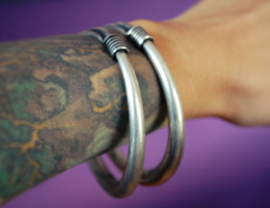 Hmong Miao Bangle Bracelet - PAIR