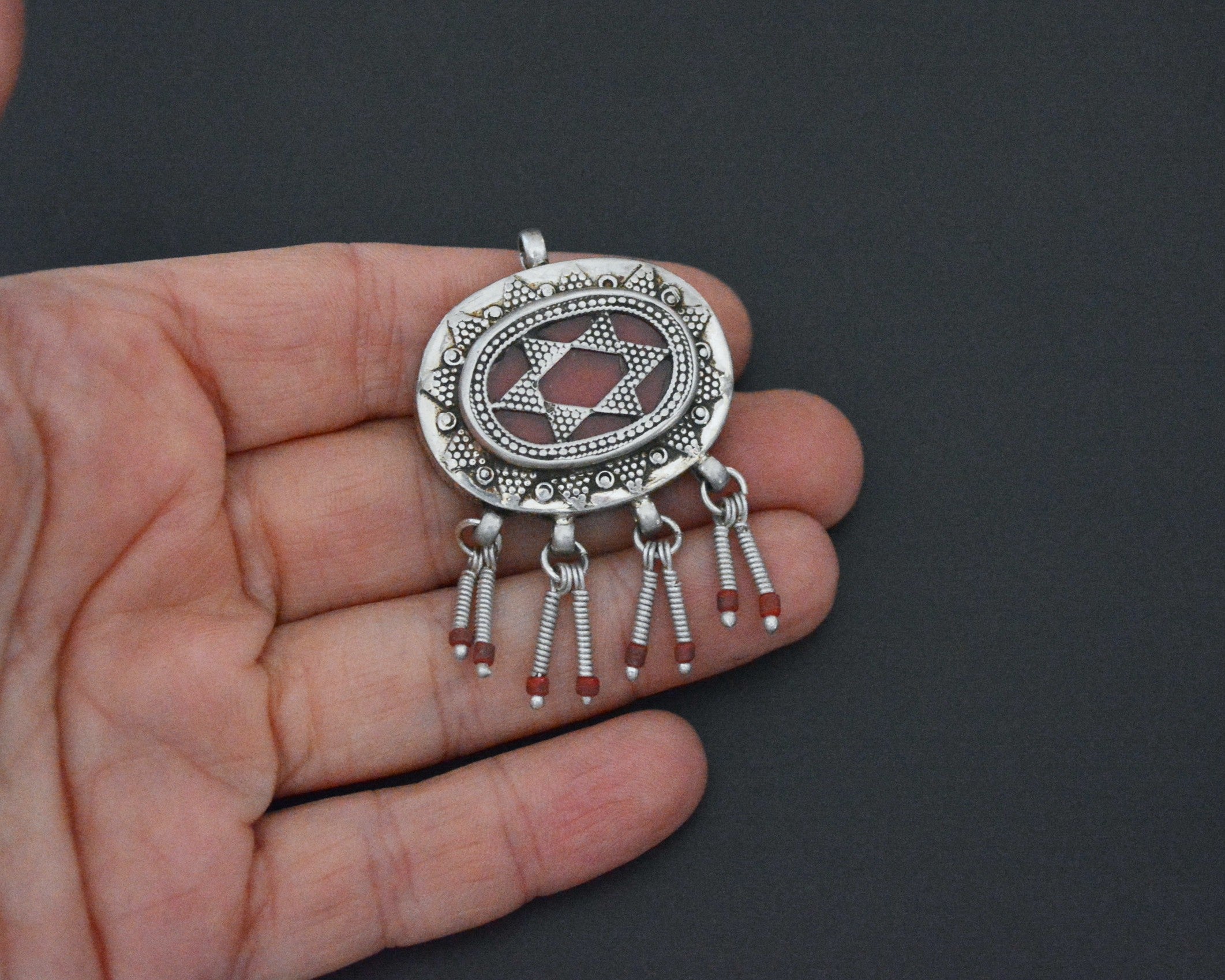 Kazakh Pendant with Dangles