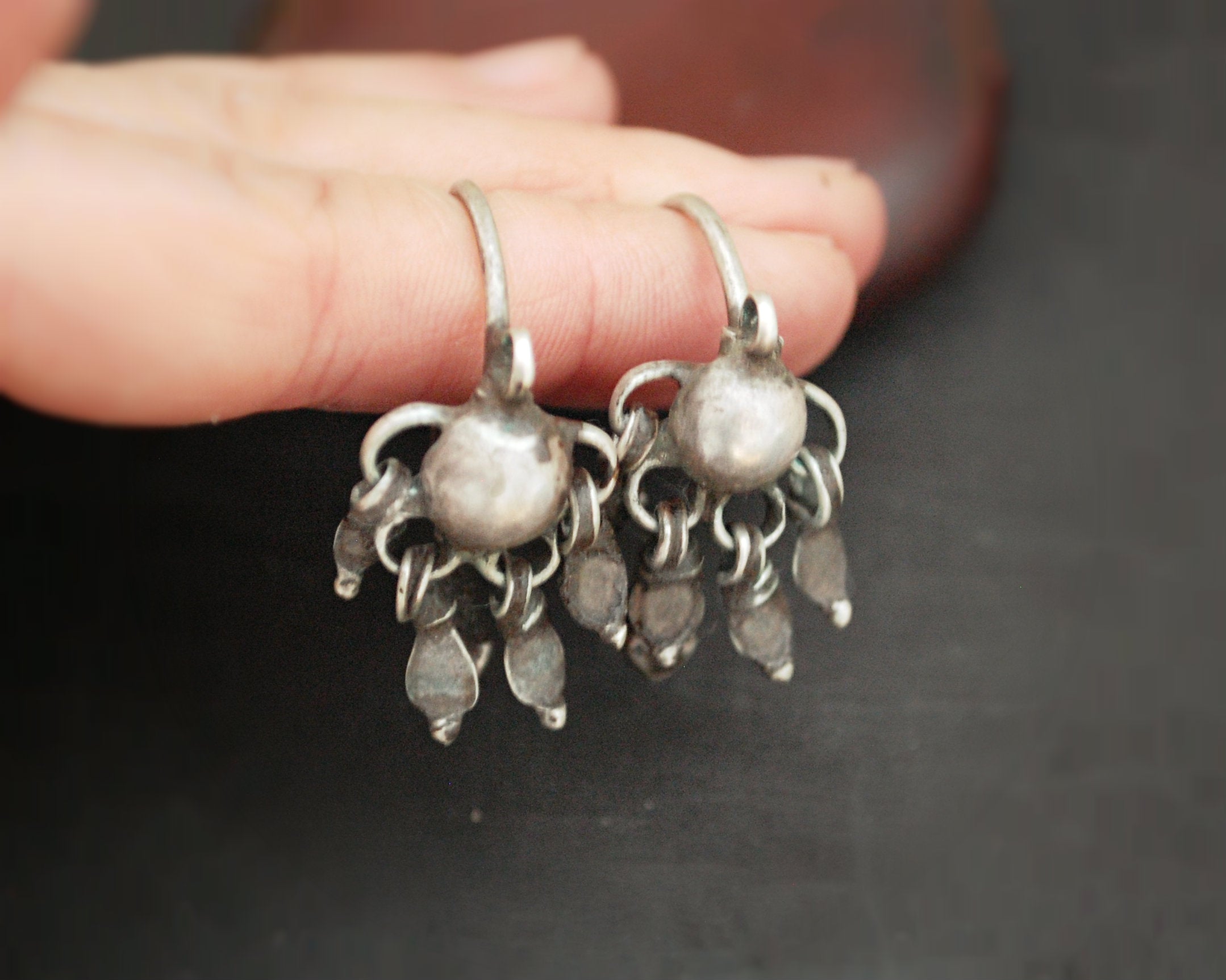 Tribal Indian Earrings from Gujarat