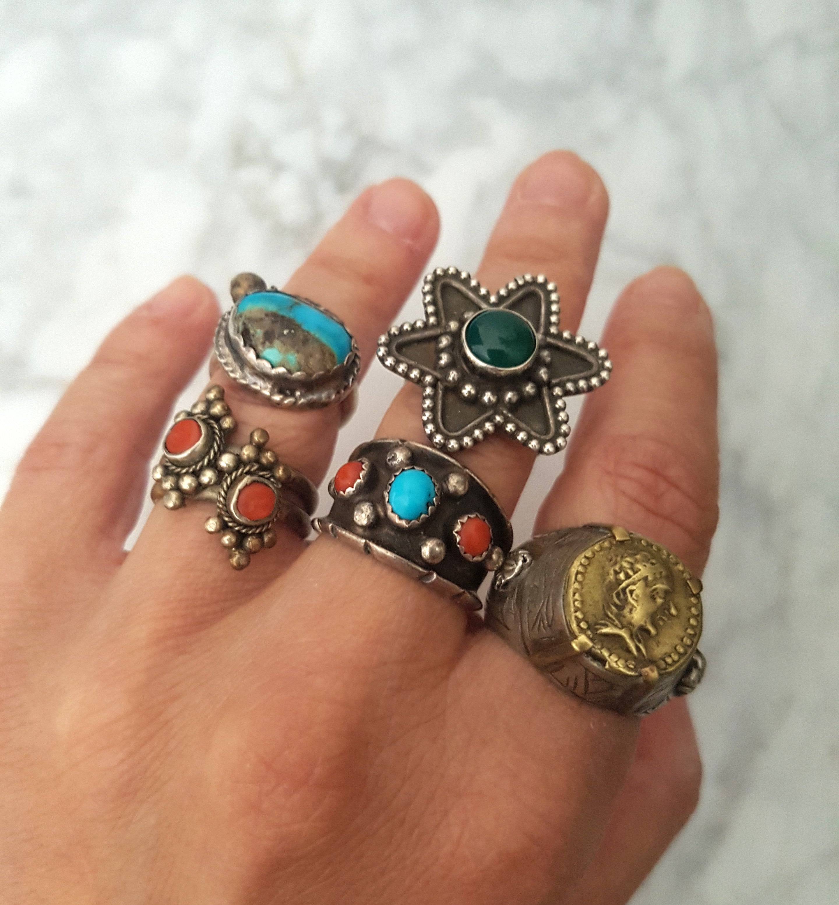 Turkmen Signet Ring - Size 8