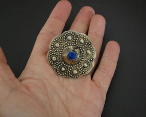 Turkmen Gilded Lapis Lazuli Ring - Size 9