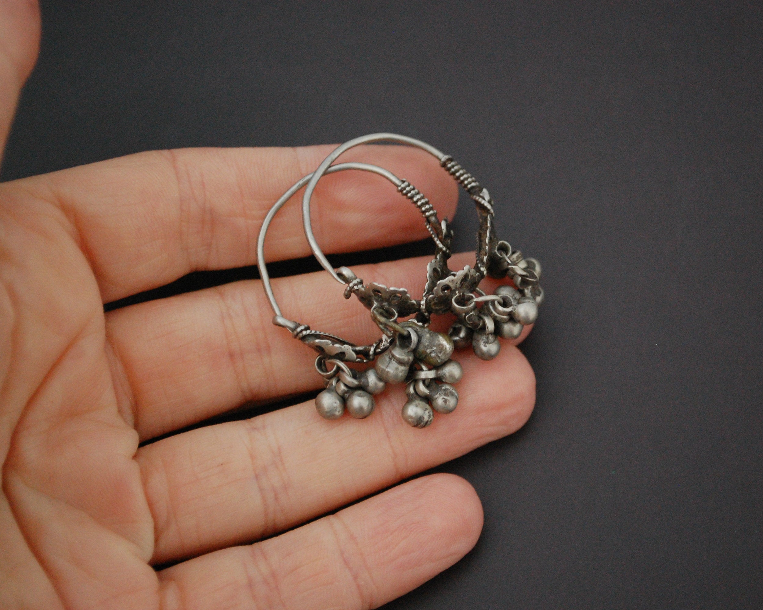 Rajasthani Hoop Earrings with Bells