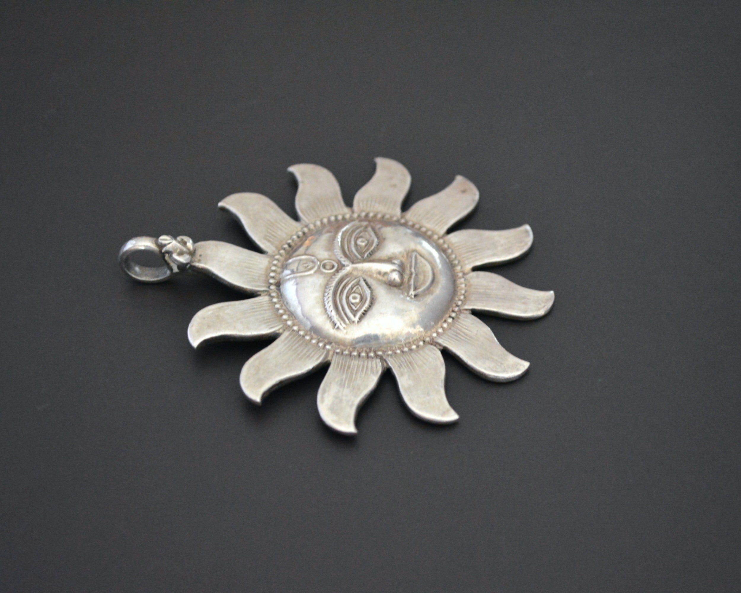 Surya Sun Gold Pendant from India