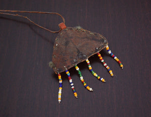 Fulani Leather Beaded Necklace