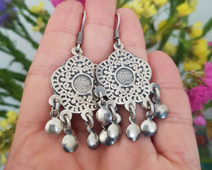 Egyptian Earrings with Dangles
