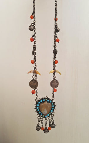 Rare Kurdish Pendant Coins Necklace