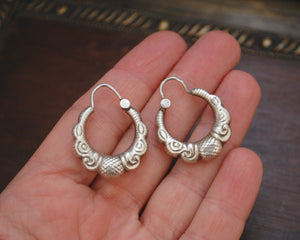 Ethnic Hoop Earrings from Nepal - Small