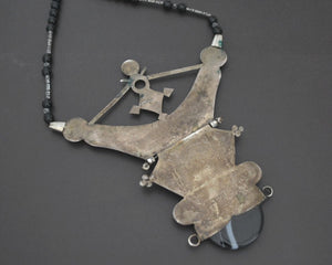 Tuareg Agate Silver Pendant Necklace