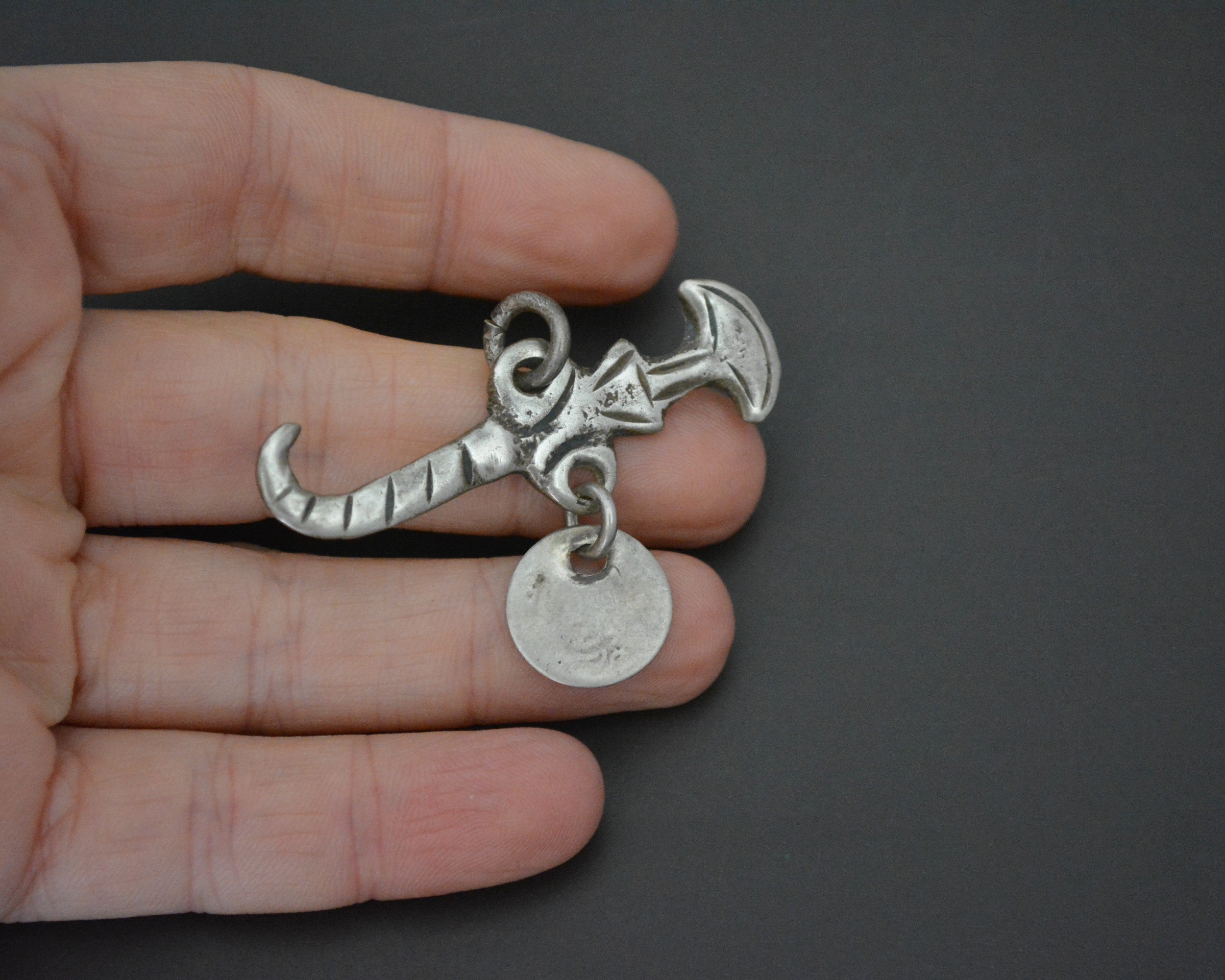 Berber Dagger Pendant with Coin