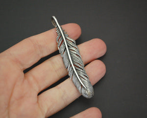 Sterling Silver Feather Pendant
