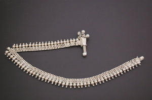 Rajasthani Silver Anklet with Bells