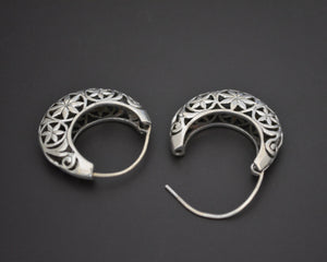 Ethnic Hoop Earrings with Cut Out Design