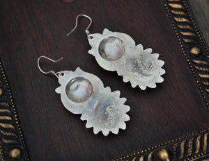 Ethnic Lapis Lazuli Earrings from India