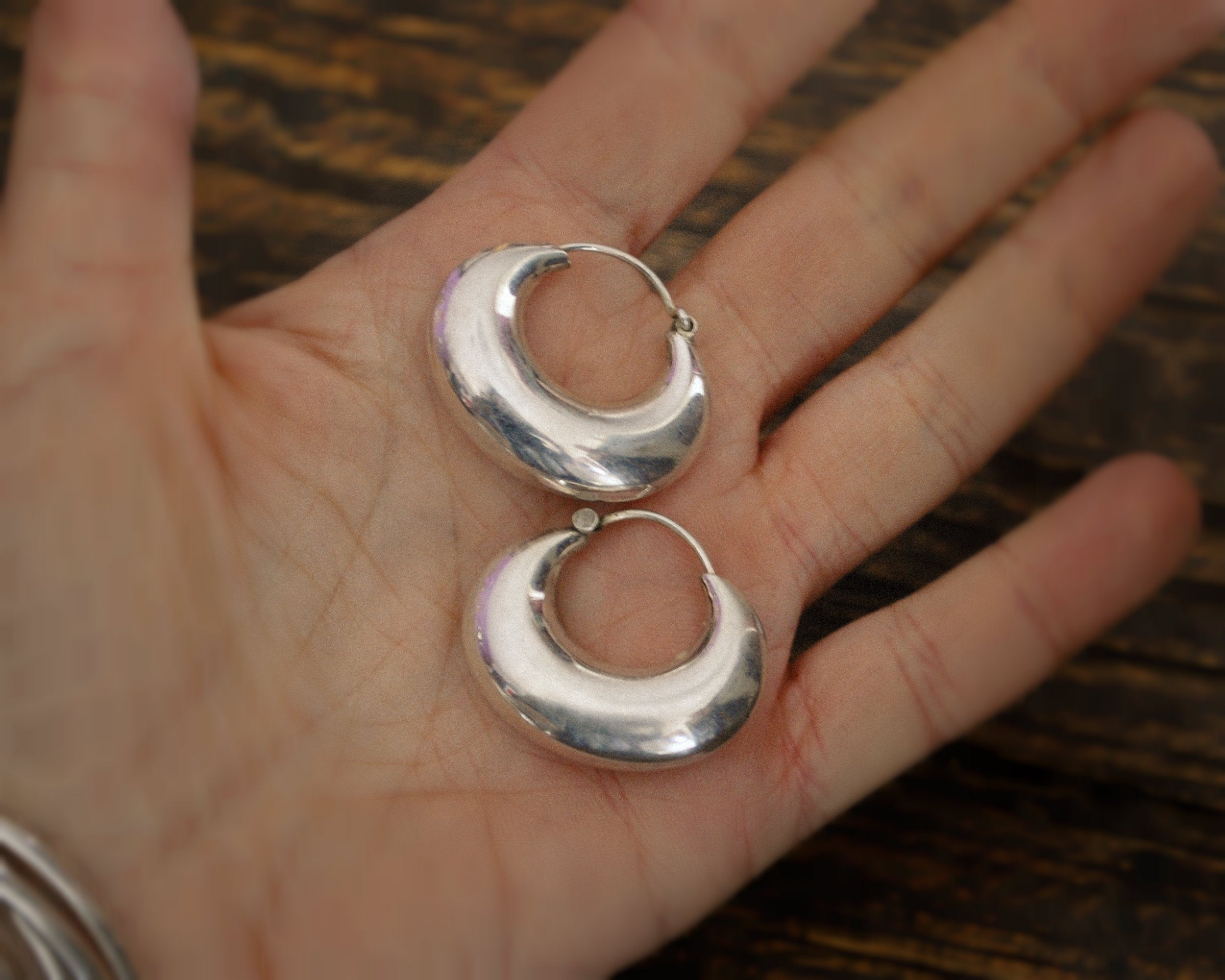 Ethnic Hoop Earrings - MEDIUM