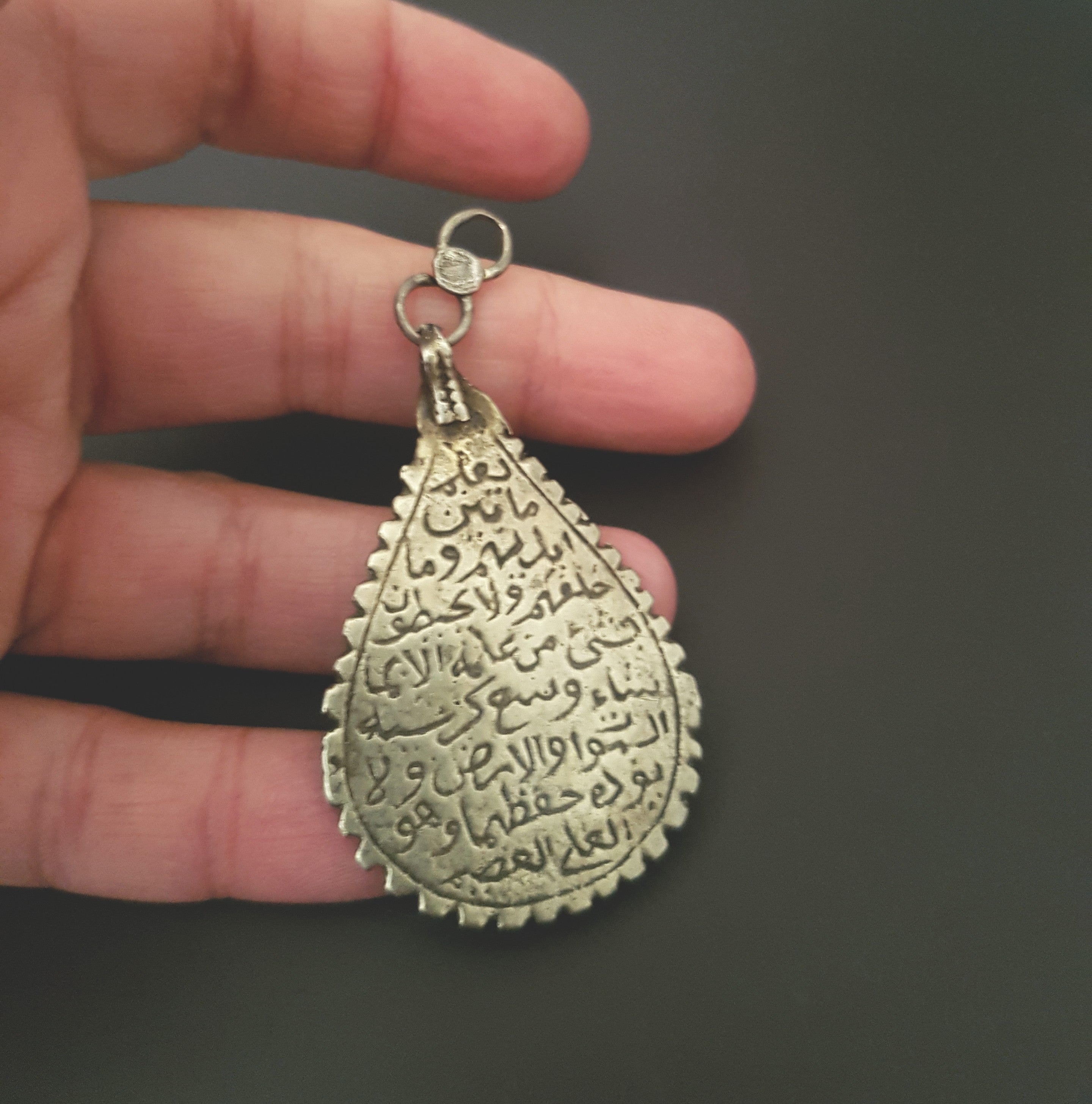 Old Arabic Script Pendant