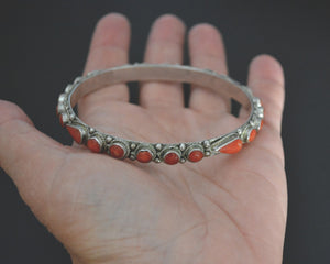 Berber Coral Bangle Bracelet