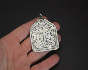 Egyptian Siwa Pendant with Carved Lotus - Timiznaqt