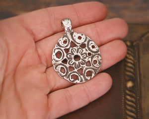Old Berber Silver Amulet Pendant