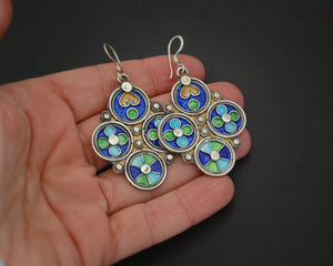 Moroccan Berber Enamel Earrings