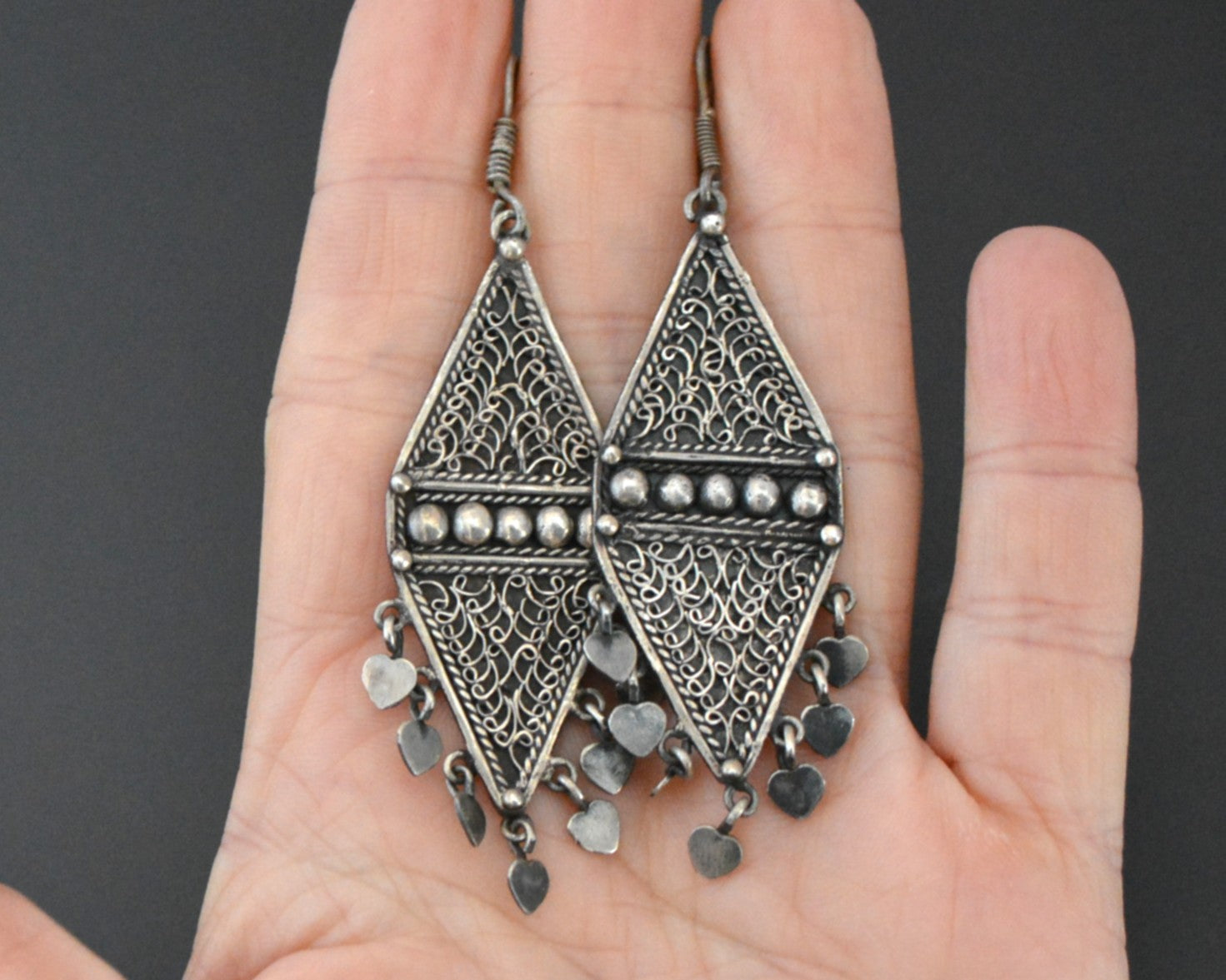 Ethnic Filigree Charms Earrings
