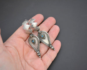 Afghani Earrings with Turquoise