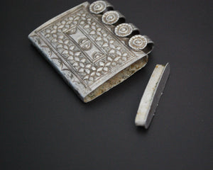 Openable Afghani Silver Box Pendant