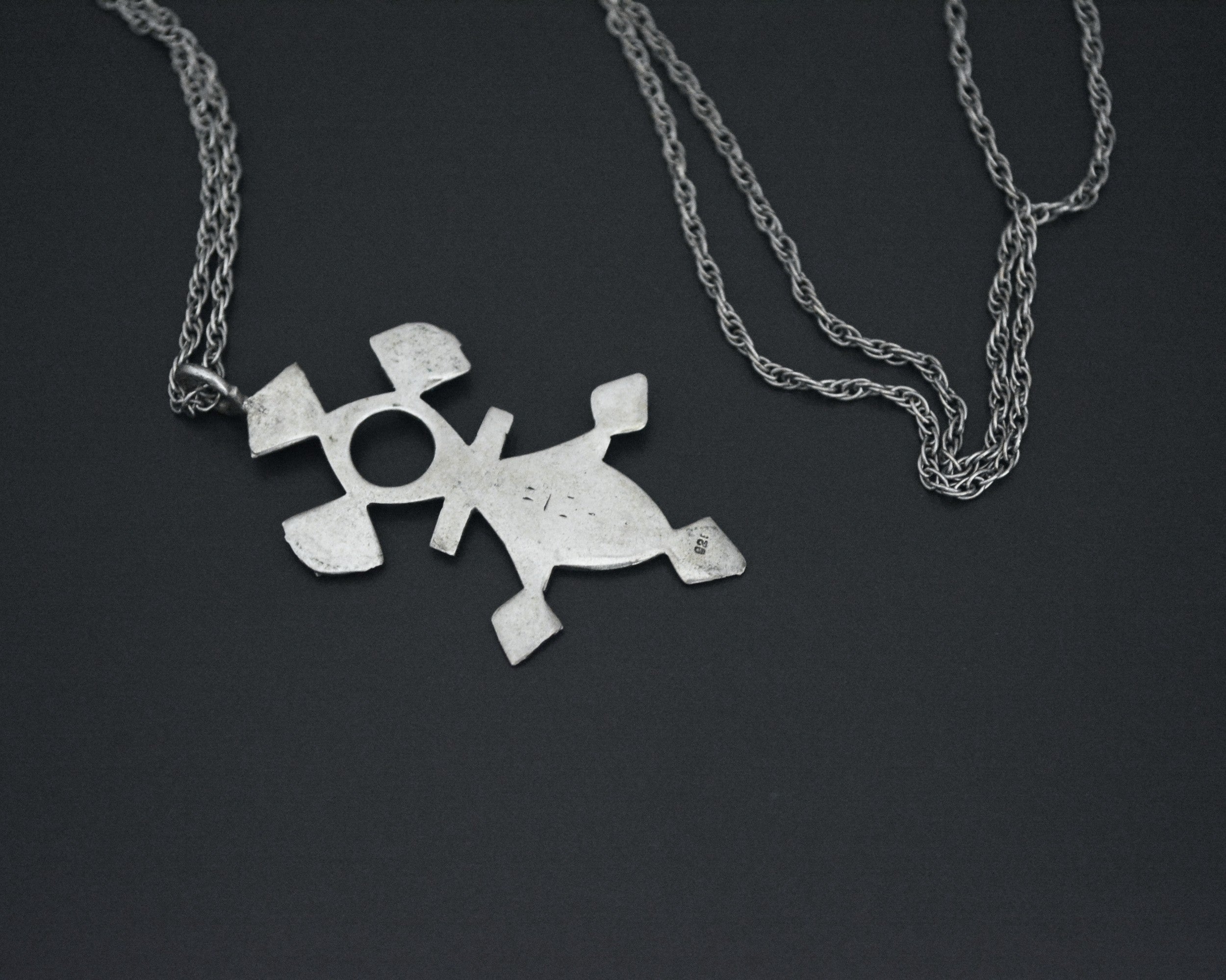 Tuareg Silver Cross on Chain