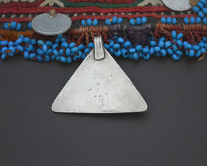 Turkmen Gilded Silver Carnelian Pendant