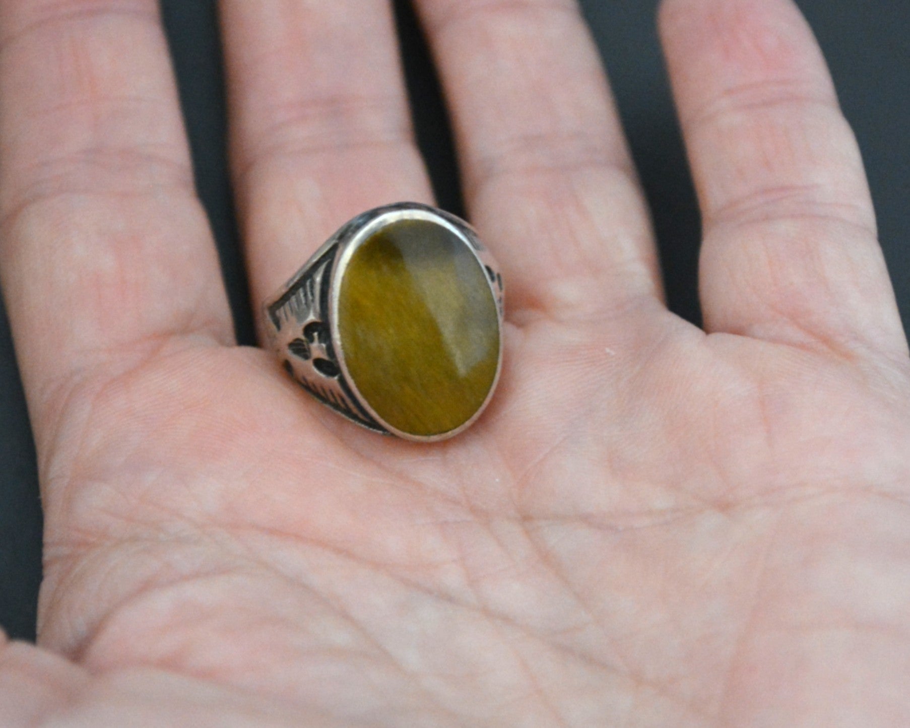 Thunderbird Tiger Eye Ring - Size 7.25