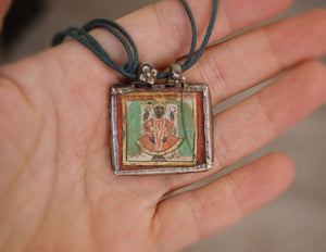Old Indian Painting Amulet