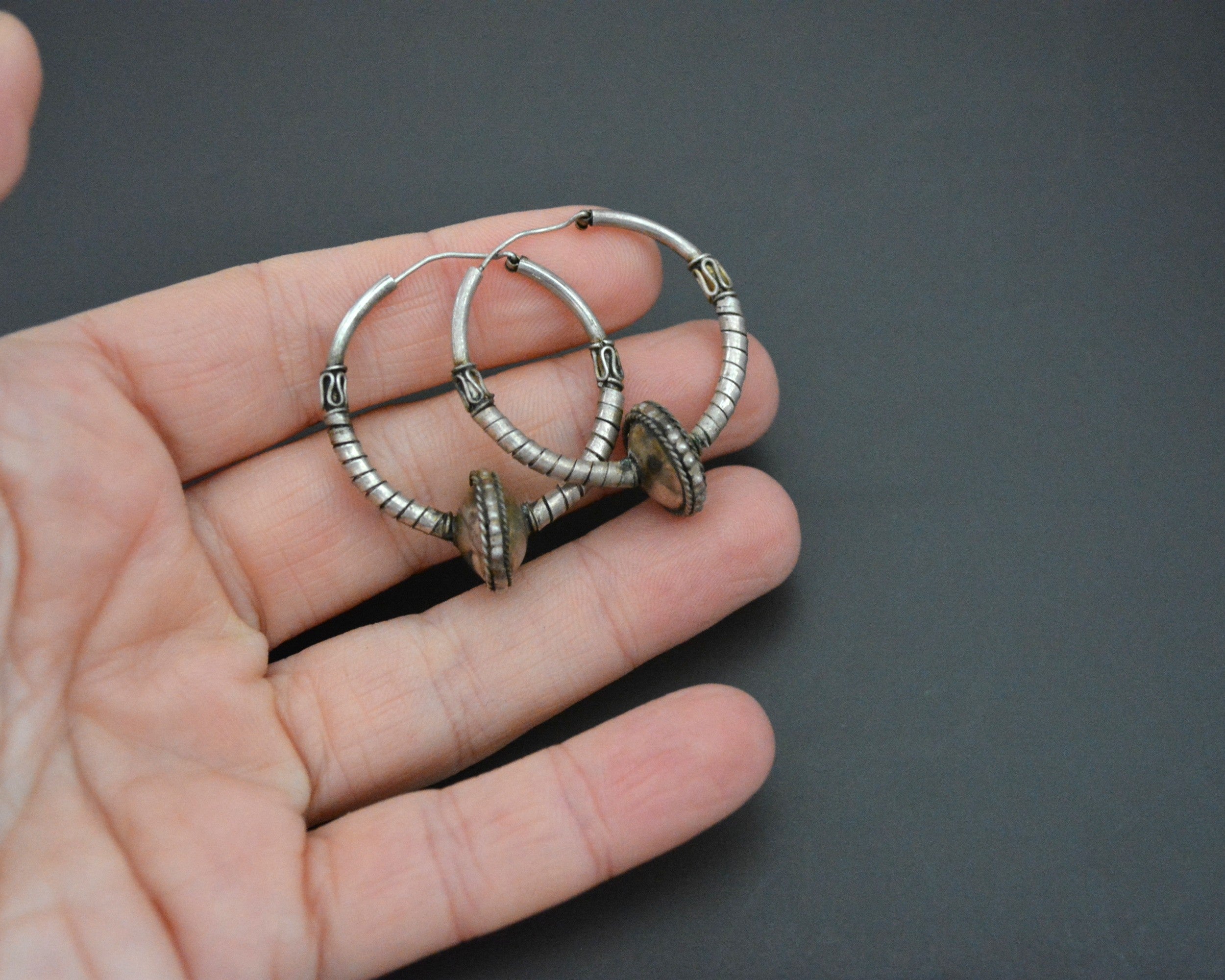 Ethnic Bali Hoop Earrings - SMALL/MEDIUM