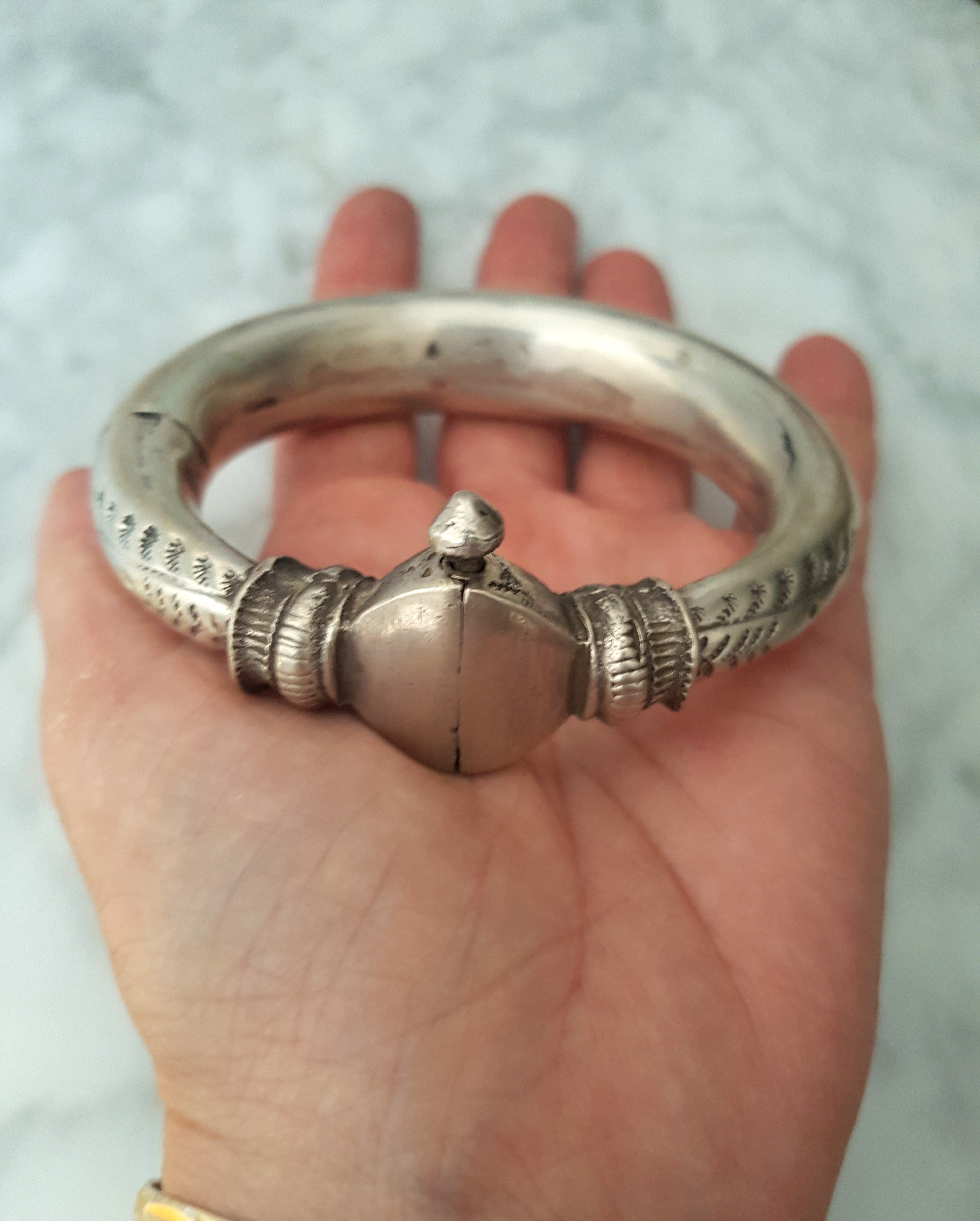 Reserved for S. -  Old Rajasthani Silver Bracelet