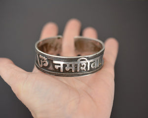 Nepali Mantra Turquoise Cuff Bracelet