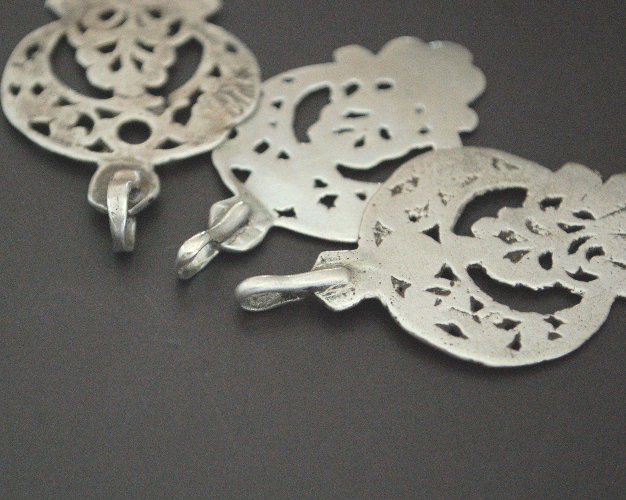 Set of Tunisian Old Silver Pendants